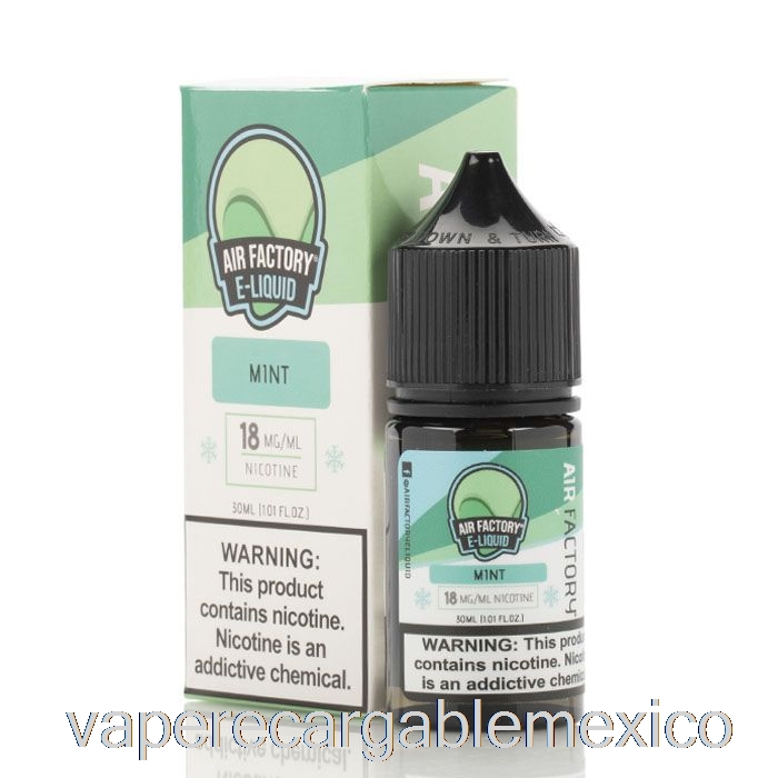 Vape Recargable Mint - Eliquidos Sales Air Factory - 30ml 18mg